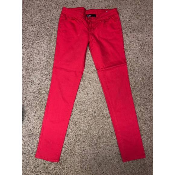 City Streets Pants - Coral-colored Skinny Jeans